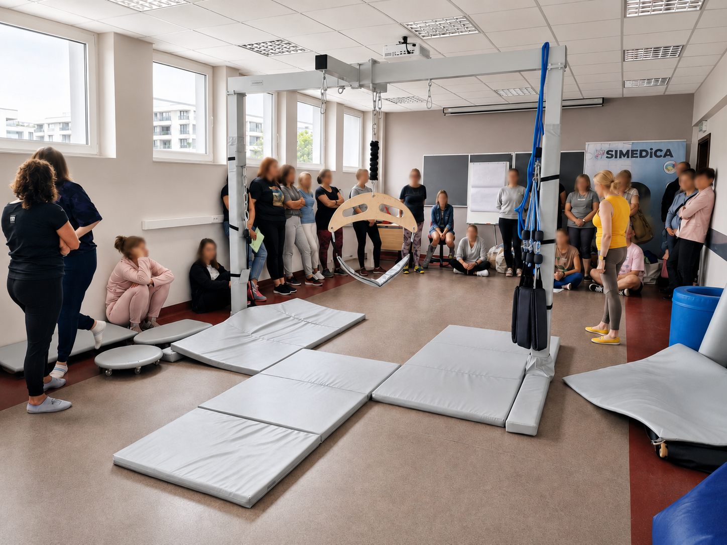 Sala integracji sensorycznej w Wyższej Szkole Administracji i Biznesu im. Eugeniusza Kwiatkowskiego